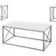 Table Set, Coffee, End, Side, Accent, Living Room, Contemporary, Modern (Set of 3) - White
