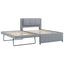 Upholstered Platform Bed With Multifunctional Trundle