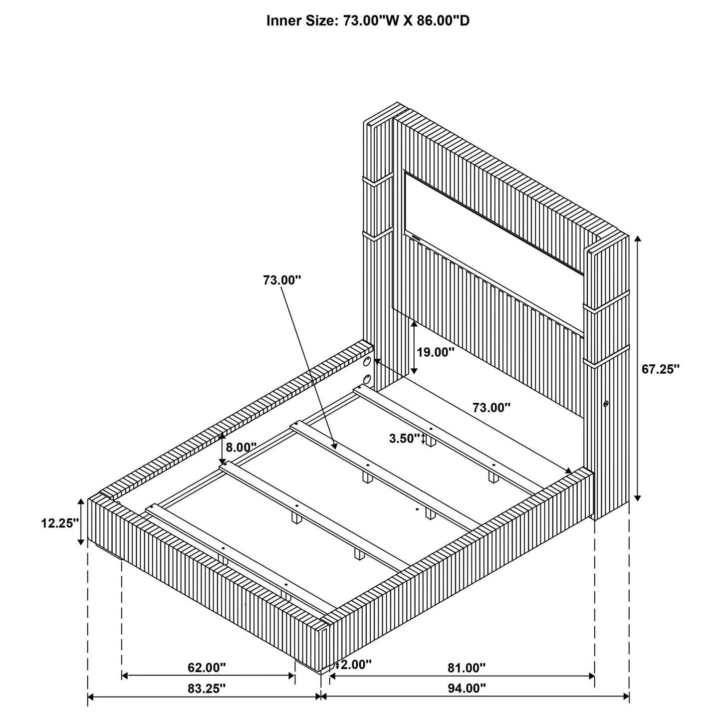 Judah - Flame Visualizer Bed