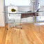 Glacier - Contemporary Desk - Clear / Chrome