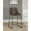 Armless Counter Height Stools (Set of 2) - Brown