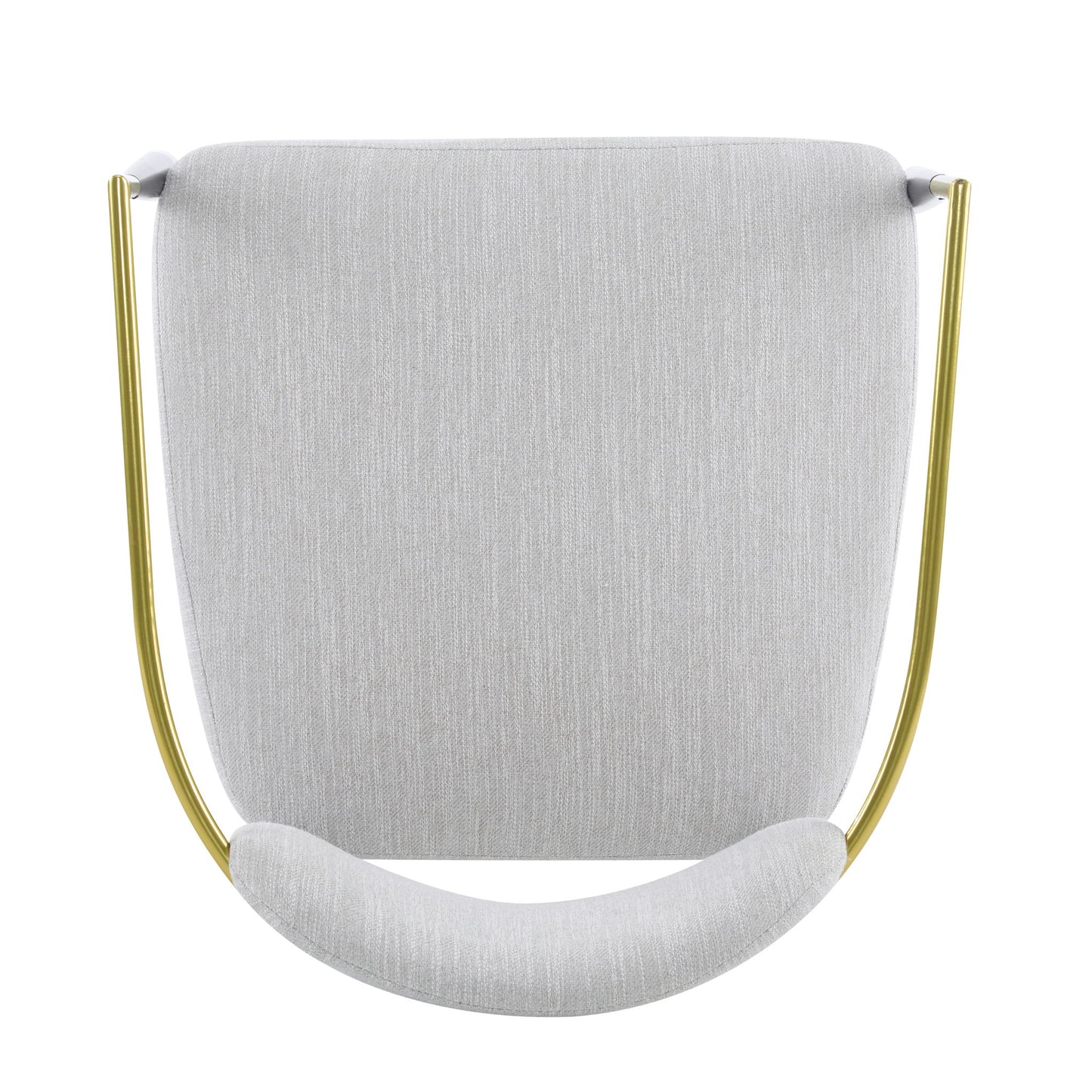 Upholstered Accent Armchair With Tapered Legs - Beige / Black / Gold