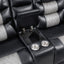 Nikko - Console Loveseat With Dual Recliners