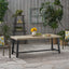 Equilibrium - Outdoor Dining Table With Wooden Frame And Slat Top