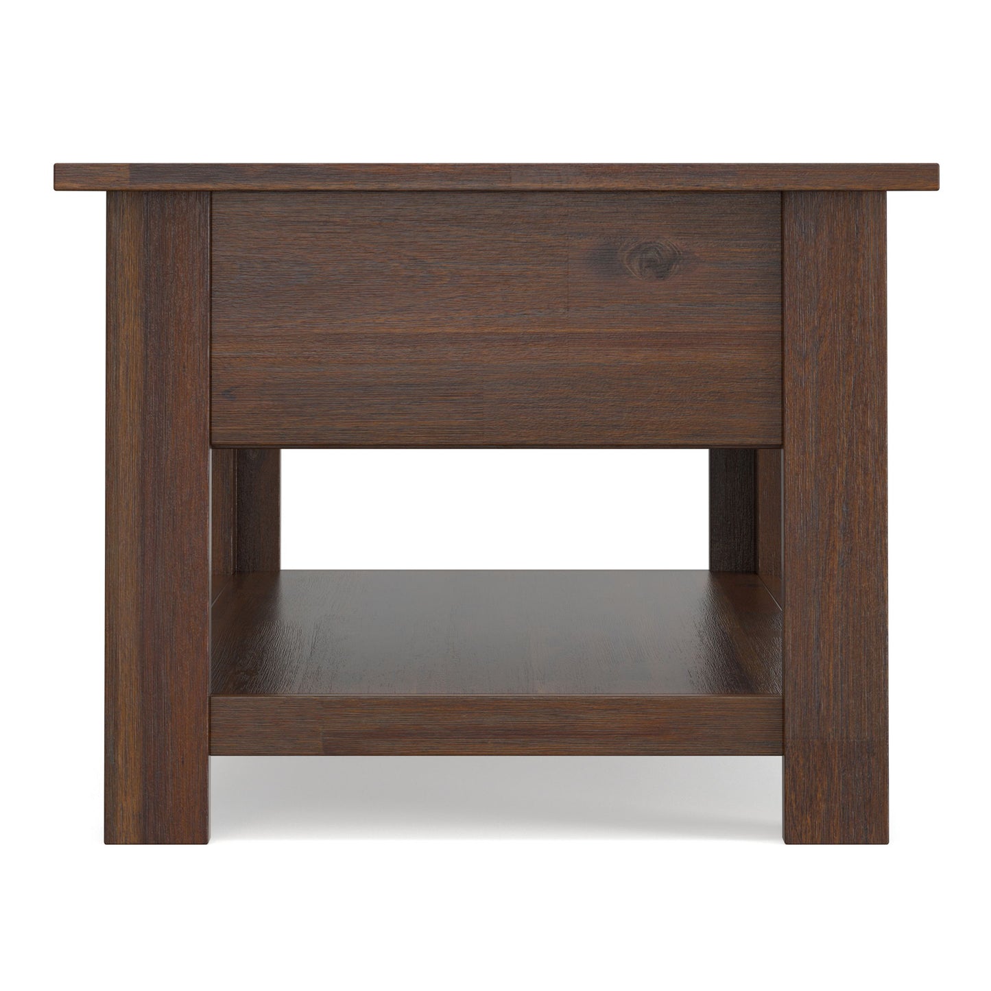 Monroe - Rectangular Coffee Table With Drawers - Brown