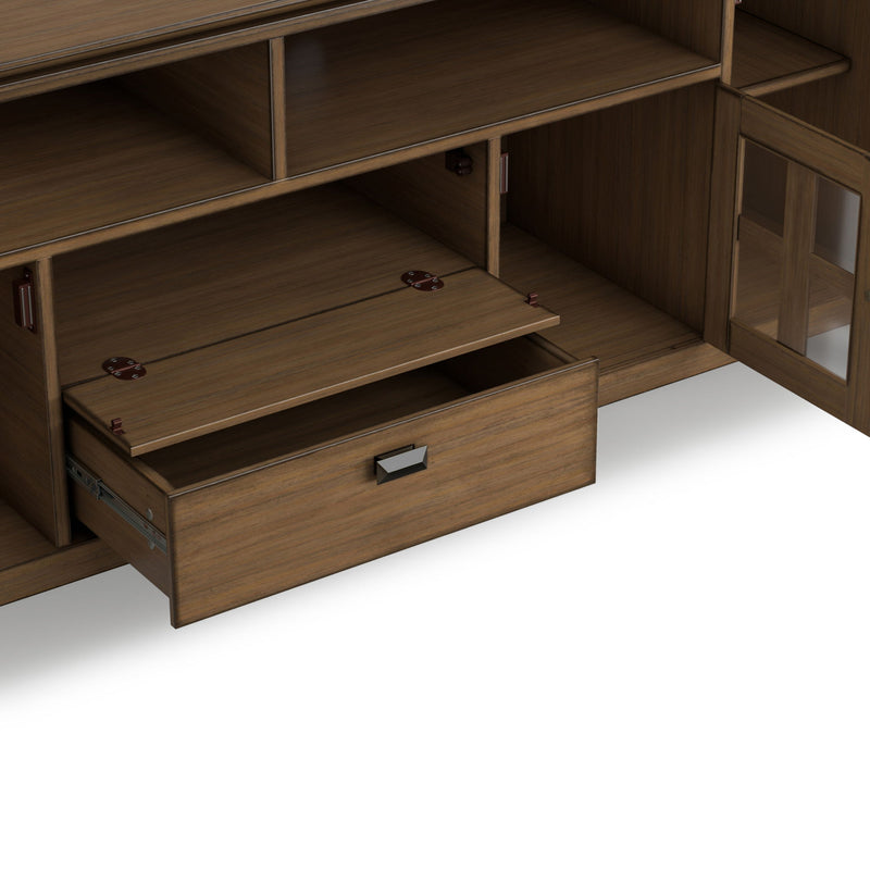 Artisan - TV Media Stand - Rustic Natural Aged Brown