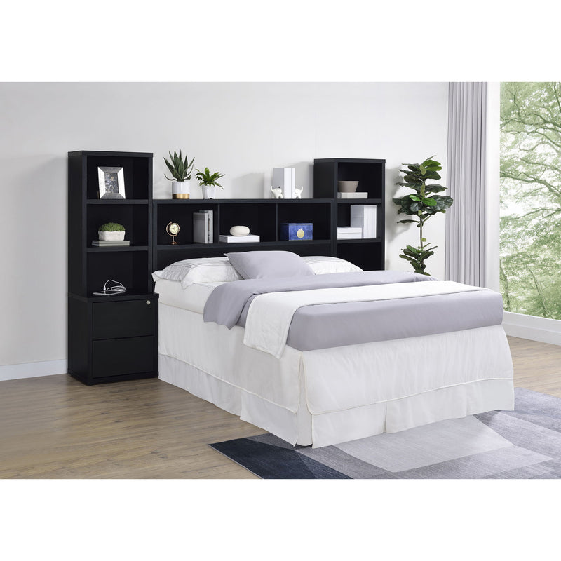 Geary - Bookcase Headboard With Open Cubbies