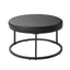 Forma - 4 Piece Occasional Set (1 Coffee, 1 Large End Table & 1 Stool, 1 Small End Table) - Black / White / Gray