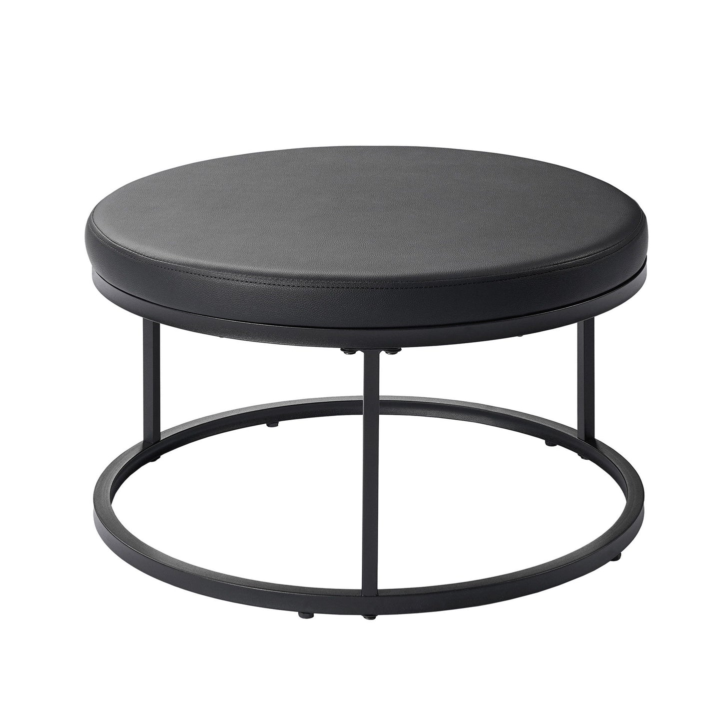 Forma - 4 Piece Occasional Set (1 Coffee, 1 Large End Table & 1 Stool, 1 Small End Table) - Black / White / Gray