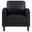 Weld 3 Piece Upholstered Track Arm Sofa Set - Black