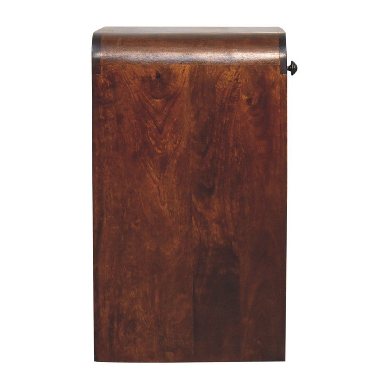 Aspen - Open Bedside Table - Dark Brown