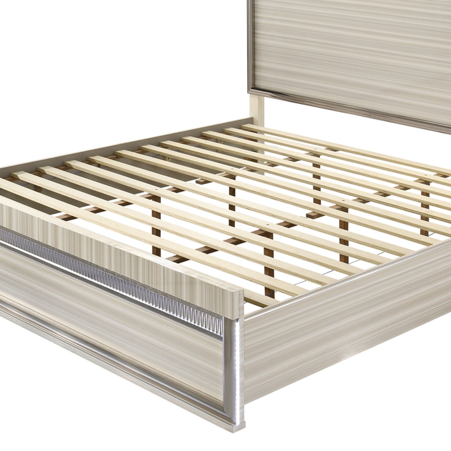 Leonor - Bed With LED Headboard And Footboard