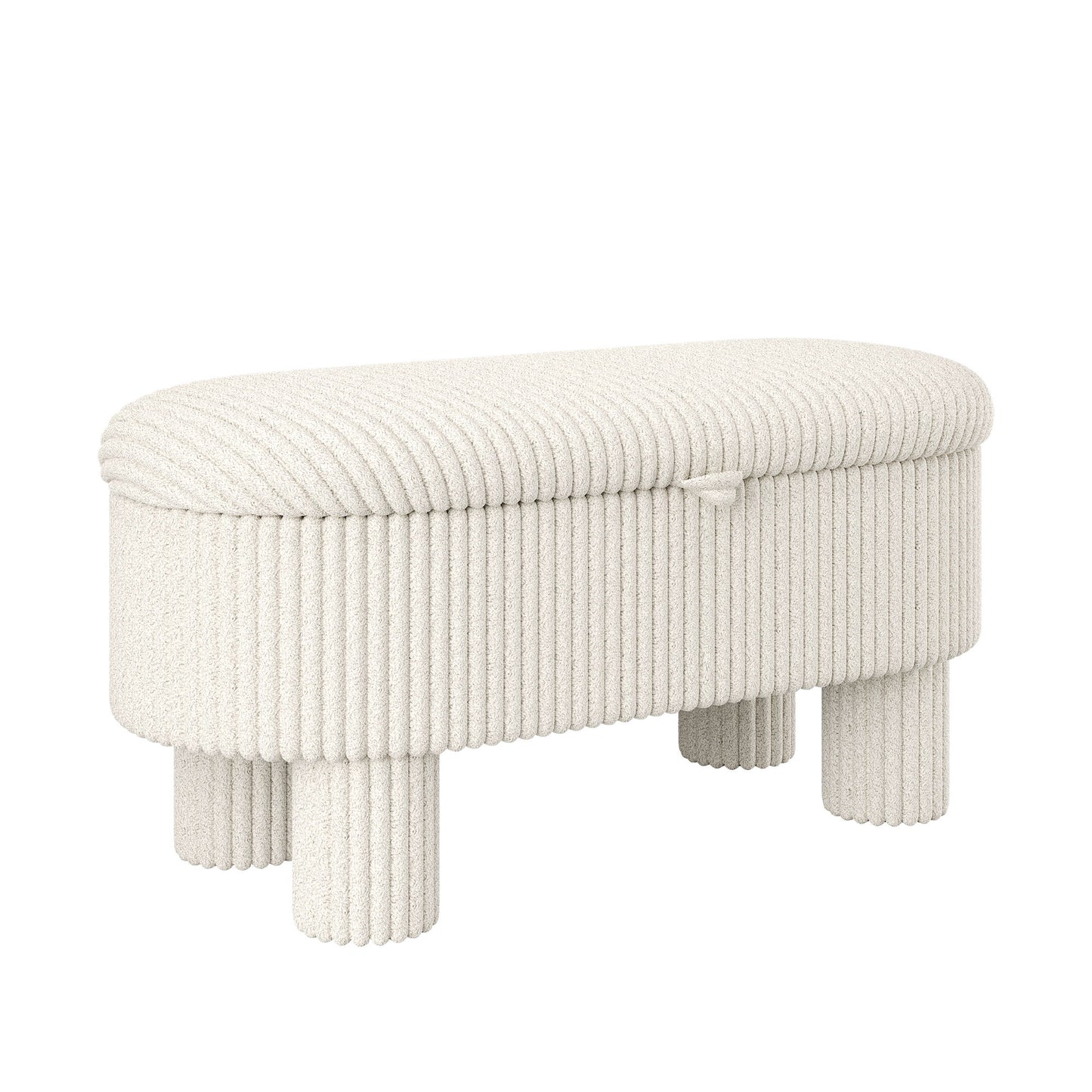 Storage Ottoman Upholstered Bench With Lift Top Storage For Bedroom