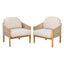 Grotta - Outdoor Wood Club Chair (Set of 2)