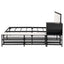 Platform Bed With 2 Tier Storage Shelves, Storage Cabinet