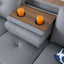 Irine - Sectional Sofa With Ottoman - Gray