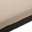 Puerta - Chaise Lounge Frame Cushion Outdoor Wicker Iron - Beige / Dark Brown