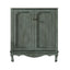 Vintage Bathroom Vanity With Ceramic Sink, Adjustable Shelves