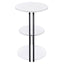 Dixon - 3 Tier Round Accent Side Table With Slim Legs - White / Black
