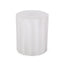 Outdoor End Table With Soft Wave Edge - Antique White