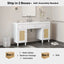 Bathroom Vanity With Sink, Spacious Storage Cabinet