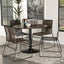 Round Dining Table With Pedestal Base - Warm Walnut