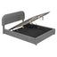 Upholstered Platform Bed With Hydraulic Storage System