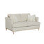 Loveseat With 2 Reversable Cushions And 2 Pillows - Off White