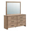 Anika - Mirror - Natural / Brown