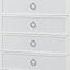 Abigale - 5 Drawer Chest With LED Lighting - White
