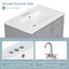 Freestanding Bathroom Vanity With Sink, Soft Close Door, 3 Drawers