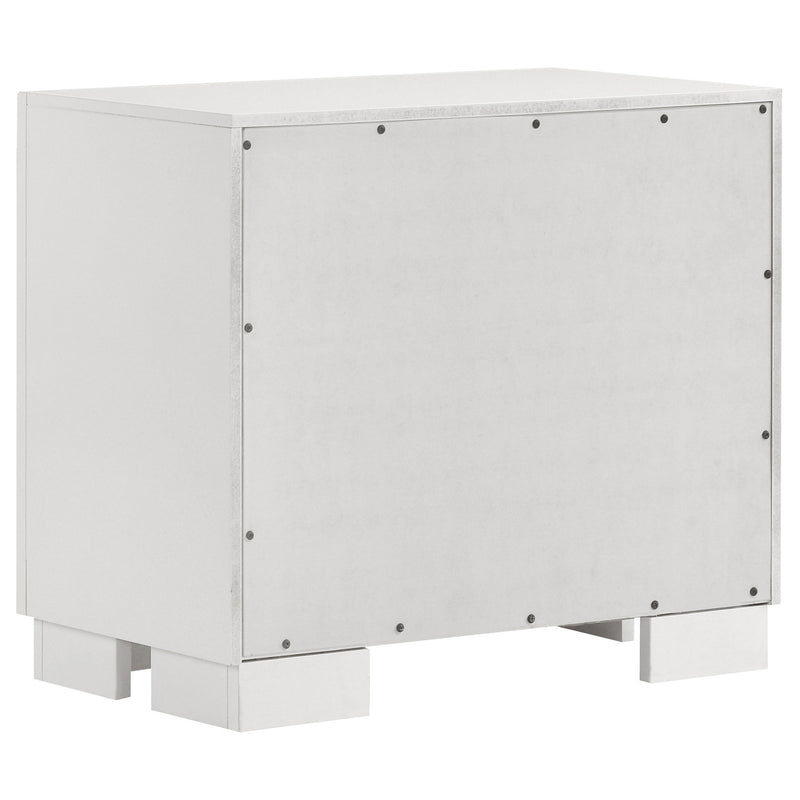 Copper - 2 Drawer Rectangular Nightstand