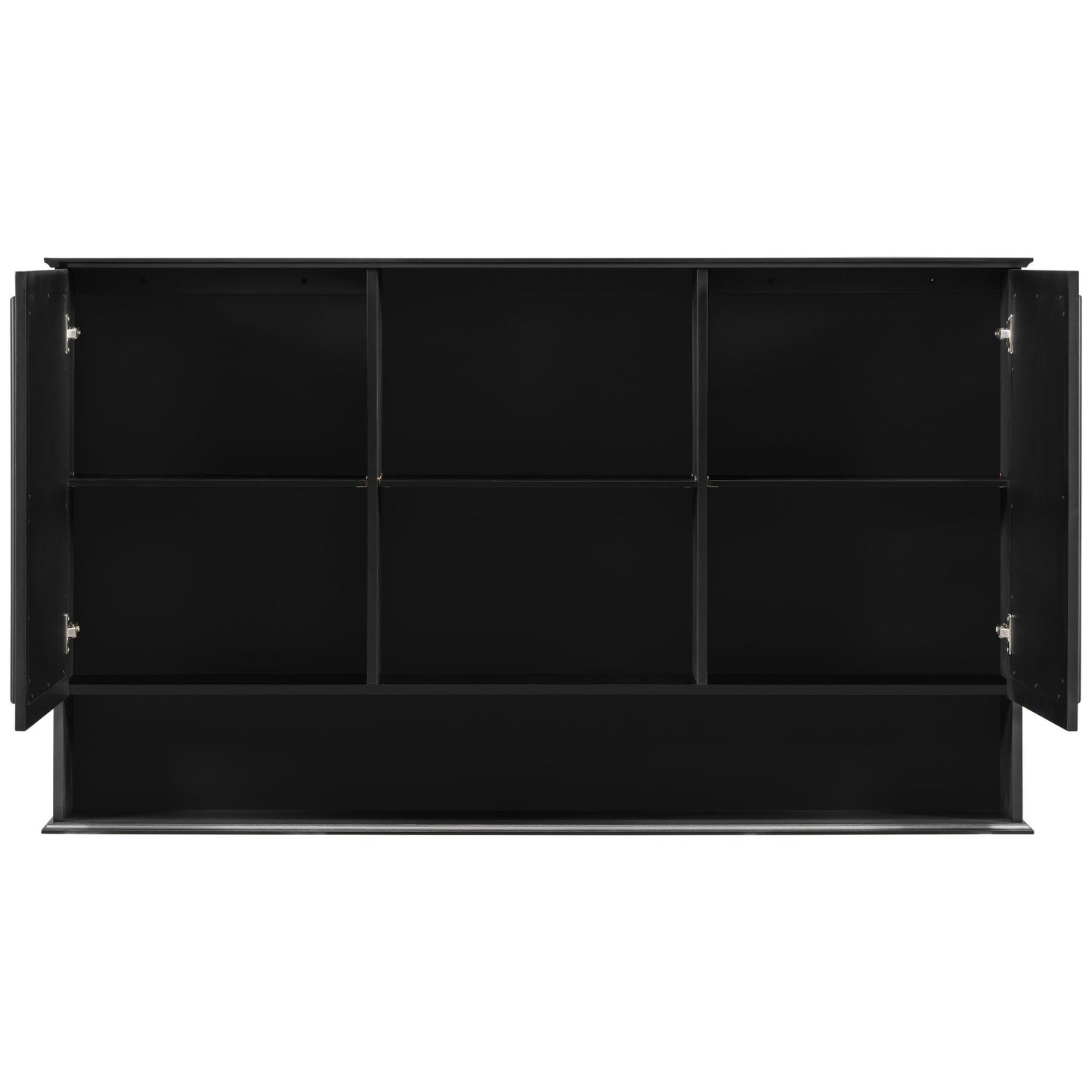 Double Sink Bathroom Vanity Set With Wall Mount Mirror Cabinet