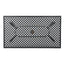 Outdoor Aluminum Dining Table With Lattice Design And Center Umbrella Hole - Black