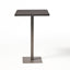 Outdoor Square Rattan Bar Table With Iron Frame - Multi Brown