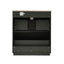 Fluted Bathroom Vanity With Ceramic Sink, Soft Close Slides