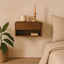 Curve Upper Slot Floating Nightstand