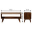 Solid Wood Bench With Upholstered Sea