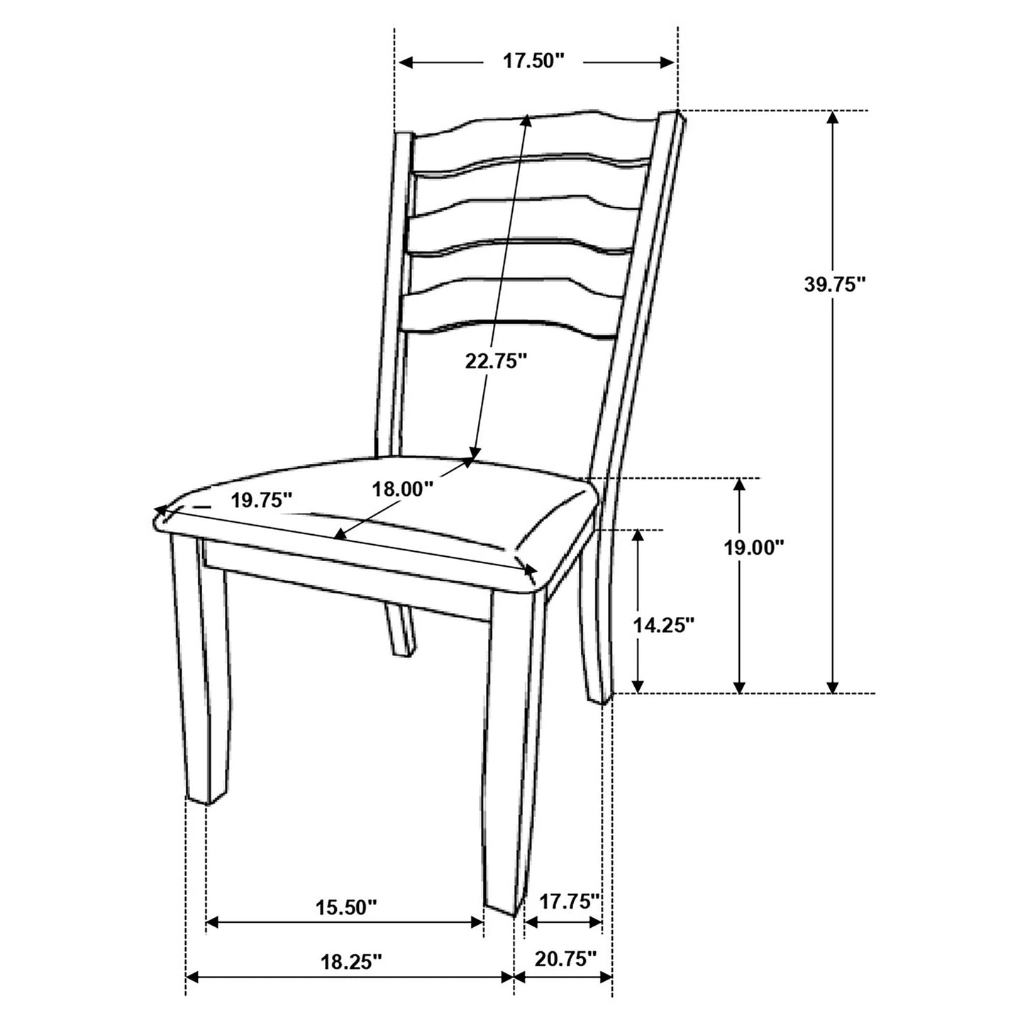 Martin - Dining Side Chair (Set of 2) - Rustic