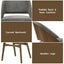 Delmon - Side Chair (Set of 2) - Gray / Walnut