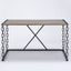 Jodie - Console Table - Rustic Oak / Antique Black