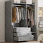 Open Wardrobe Storage For Bedroom