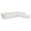 Nevve - 6 Piece Upholstered Tufted Sectional - Ivory