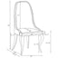 Luxury Upholstered Back Dining Chairs (Set of 2)