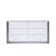 Moon - Smooth Dresser With LED - White