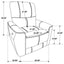 Denson - Upholstered Power Recliner Chair With USB Charging And Smooth Button Recline - Brown