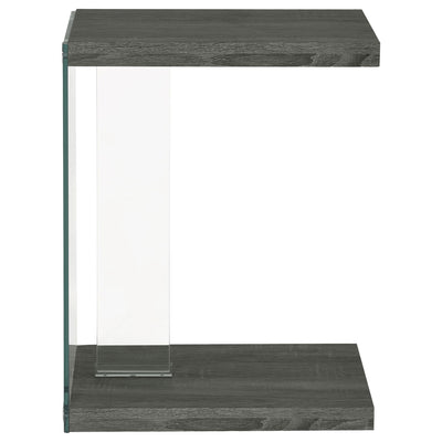 Sampson - C Shaped Side Table - Gray