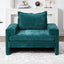 Upholstered Accent Chair With Wide Armrests And Ergonomic Back Support
