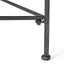 Luna - Outdoor Iron Coffee Table - Black Brush Silver