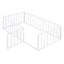Metal Floor Bed Frame With Fence And Door